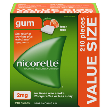 Nicorette Nicotine Gum Fresh Fruit 2mg